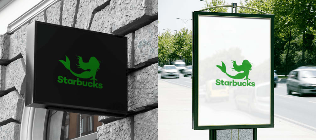 How would Starbucks logo look like if it were made in ZenBusiness?