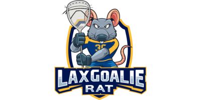 Lax Goalie Rat Logo