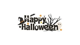 Happy Halloween Eyes Logo