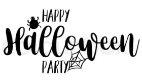 Happy Halloween Party Logo