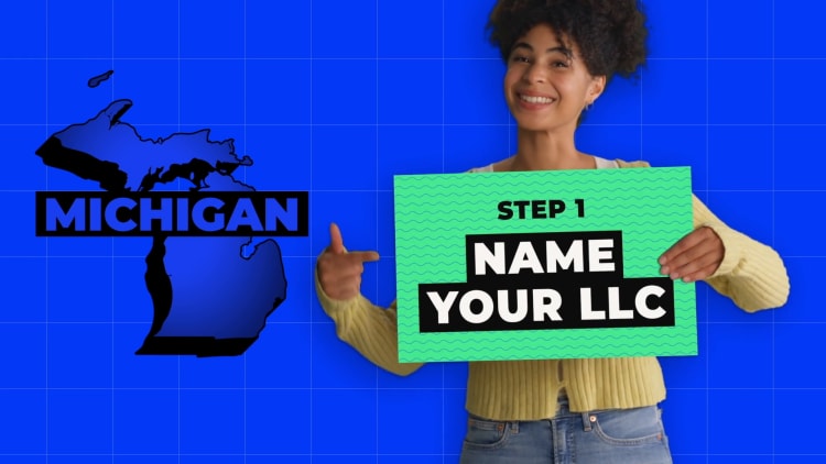 illustration of naming your business step in forming an llc in michigan