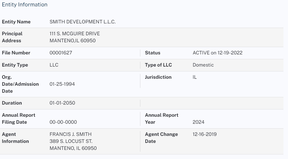 illinois entity information