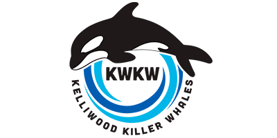 Kelliwood Killer Whales Swim Team Logo