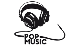 Pop Music Headphones Logo